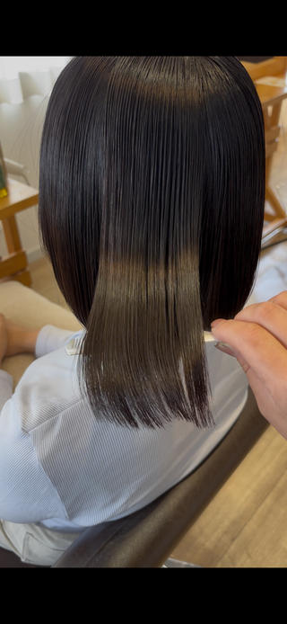 ショート パーマ RINNO🌷透明感 カラー/髪質改善のヘアスタイル