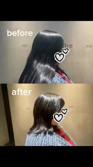 ミディアム 坂口 歩美のヘアスタイル