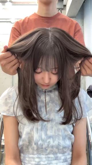 セミロング カラー 高橋大樹/グレー ジュ/ブリーチなしのヘアスタイル