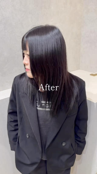 セミロング 髪質改善カラー🫧 FUUMA🪽のヘアスタイル