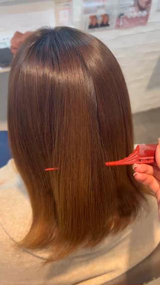 お客様の髪質に合ったトリートメントを使うことにより艶髪に！！！ 
