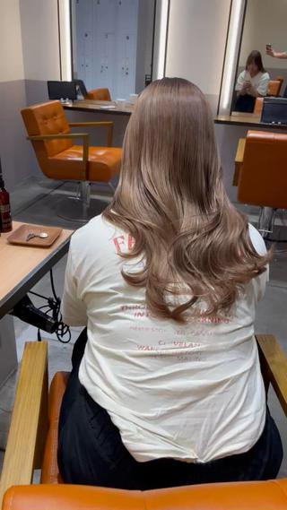 ロング 複雑履歴に対応ブリー チ無しダブルカラーのヘアスタイル