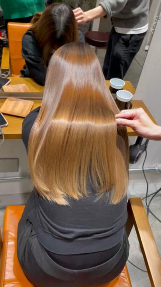 ロング 複雑履歴に対応ブリー チ無しダブルカラーのヘアスタイル
