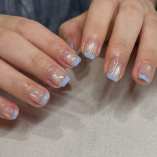 ネイル パラジェル*甘皮ケア 大人カジュアルのネイルデザイン