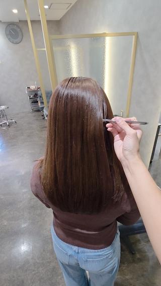 セミロング こにしめぐみ/城東区 蒲生/髪質改善/スパのヘアスタイル
