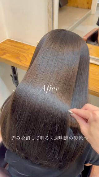 赤みが気になる方にはolive系がおすすめです
透明感のある髪色、派手すぎないけど明るくしたい方にもおすすめです
カラーモデル募集中です
ダメージやパサつきも水素とケラチンのトリートメントで完全復活