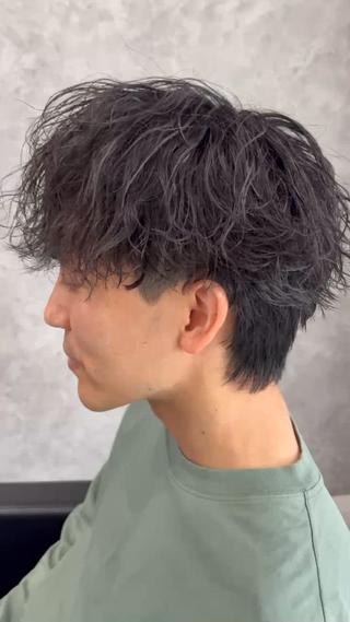 パーマ メンズ ⚡️メンズパーマ特化 美容師⚡️ 真裟斗のヘアスタイル