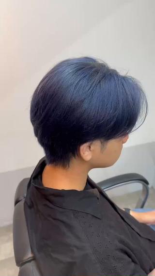 ミディアム カラー メンズ 三宅 亨表のヘアスタイル