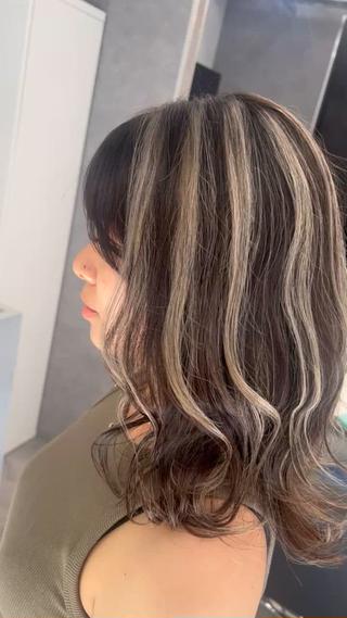 ミディアム カラー 荒金 大翔のヘアスタイル