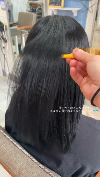 髪ドラストレート 