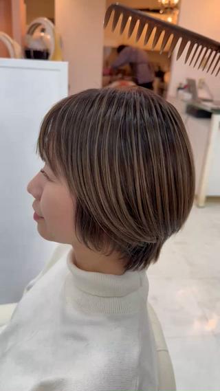 ショート 髪質改善ayame 横山諒のヘアスタイル