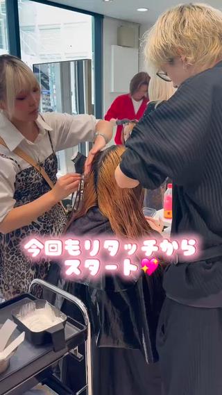 ロング カラー 色落ち綺麗🩰ハイ トーン🎀RINKAのヘアスタイル