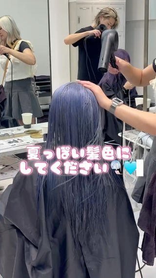 ロング カラー 色落ち綺麗🩰ハイ トーン🎀RINKAのヘアスタイル
