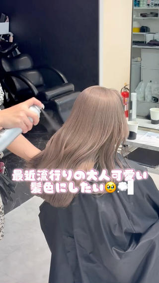 ロング カラー 色落ち綺麗🩰ハイ トーン🎀RINKAのヘアスタイル