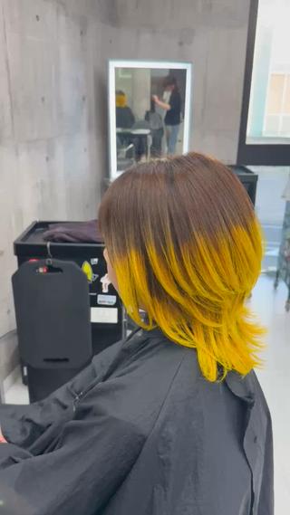 ミディアム カラー メンズ 推し活カラー🌈青 紫得意🔅かずき🔅のヘアスタイル