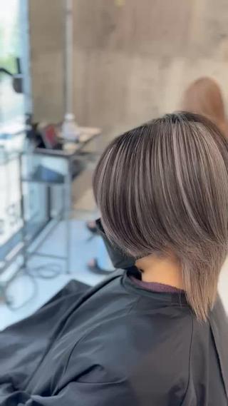 ミディアム カラー メンズ 推しカラー🌈青、紫 デザイン💎かずきのヘアスタイル