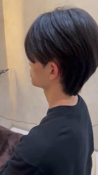 メンズのシースルーマッシュです。
やわらかい印象にしたい方におすすめ。