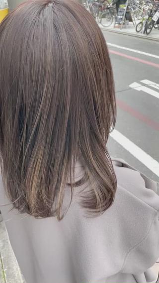 ミディアム カラー ヘアアレンジ 川内 政人のヘアスタイル