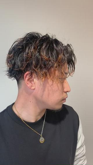 ショート パーマ メンズ 大人男髪/メンズ パーマ/hiroのヘアスタイル