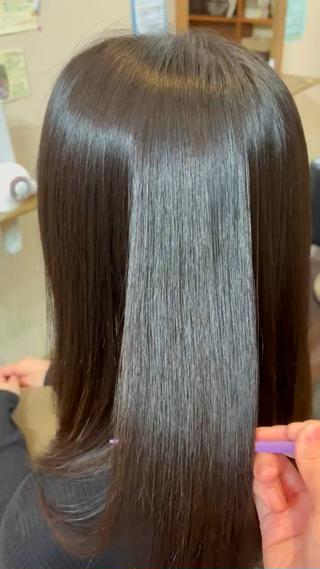 セミロング カラー セレンディピティ 奥村　瞳/髪質改善のヘアスタイル