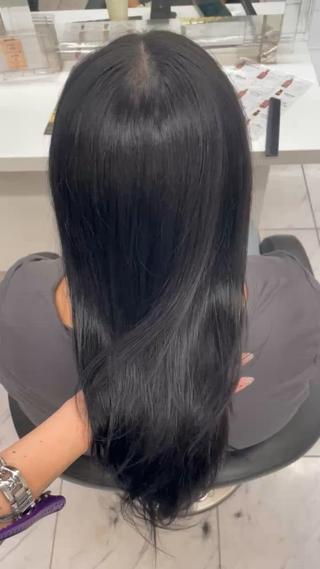 ロング 🖤暗髪 | 艶髪 |透明感カラー ゆりのヘアスタイル