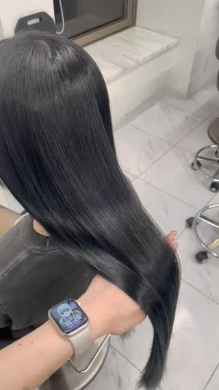 ロング カラー 🖤暗髪グレージュ |透明感カラー ゆりのヘアスタイル