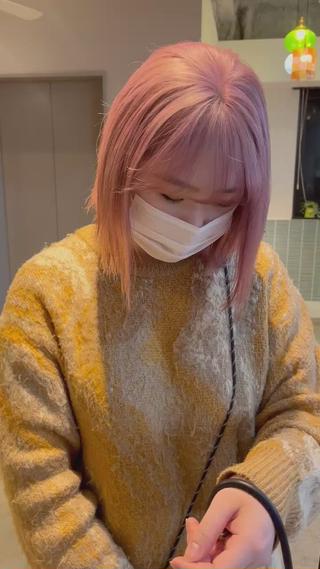 大人気ピンクベージュ
ブリーチ2回〜