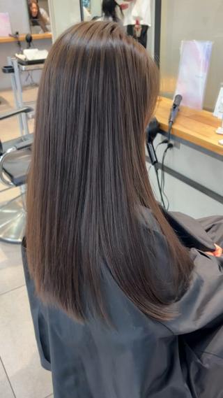 セミロング カラー 赤み消しカラー/ ミントカラー/トモキのヘアスタイル
