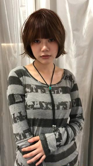 ミディアム カラー 中性的ヘア/ ナチュラル/トモキのヘアスタイル