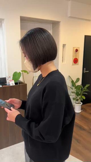 ショート なんば、心斎橋🍓 ハイトーンnicoのヘアスタイル