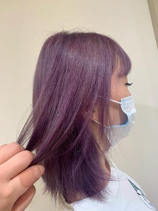 ダブルカラーでラベンダー