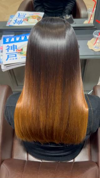 ホリスティックストレートでダメージを最小限に抑えた艶髪提供します️