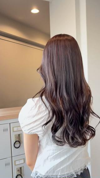 ロング 上島 未緒のヘアスタイル