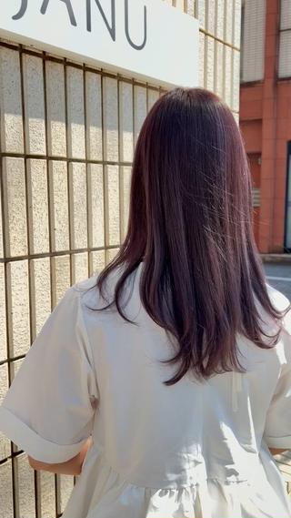 ロング 上島 未緒のヘアスタイル