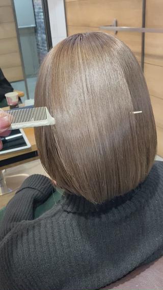 ショート カラー レイヤーカット× 髪質改善たもりのヘアスタイル