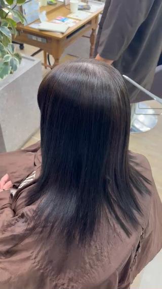 セミロング 髪質改善・縮毛矯正 白根凌二のヘアスタイル