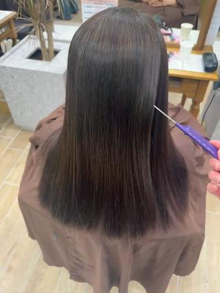 ロング 髪質改善・縮毛矯正 白根凌二のヘアスタイル