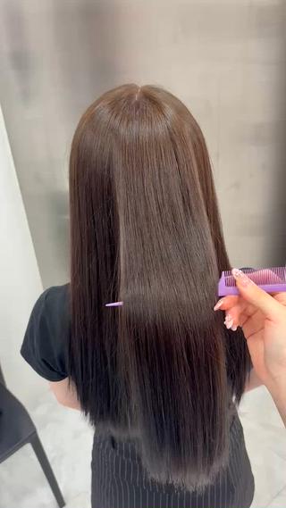 ロング カラー 韓国ヘア/透明感 カラー🎀RUNAのヘアスタイル