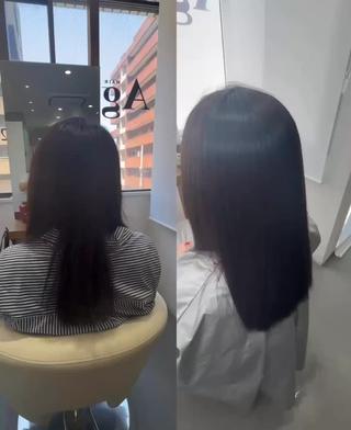 セミロング 安積 秀則のヘアスタイル