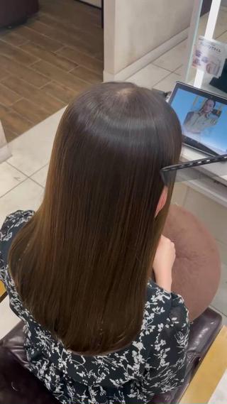 ロング パーマ 艶髪／ブリーチ🌟 銀座/HARUKAのヘアスタイル