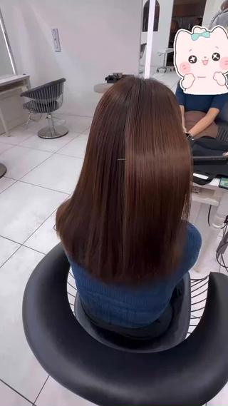 ロング パーマ 艶髪／ブリーチ🌟 銀座/HARUKAのヘアスタイル