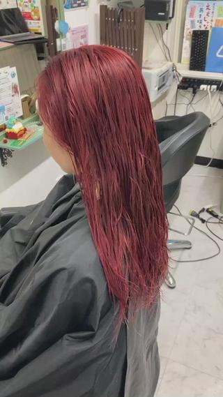 ダブルカラーワインレッド