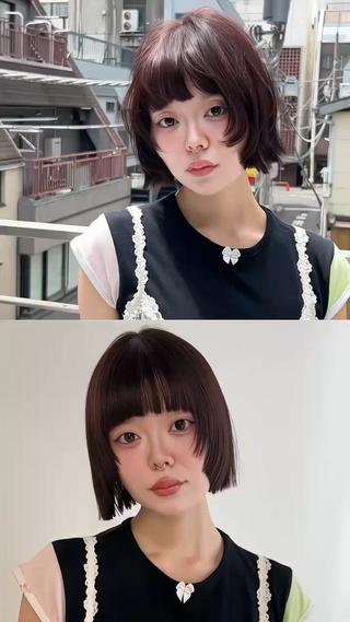 ミディアム 渋谷レイヤーカット❌ 縮毛矯正専門/武田涼のヘアスタイル