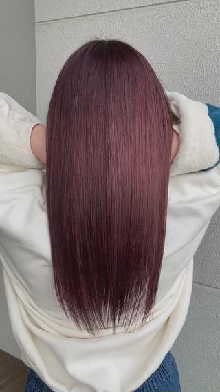 #ピンクパープル#ファイバープレックスブリーチ