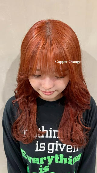 暖色ハイトーンも人気です♡♡