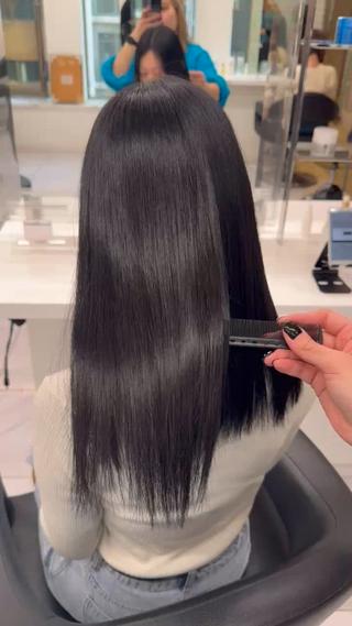 ロング 艶カラー美髪縮毛矯正 /髪質改善✨️ユウキのヘアスタイル