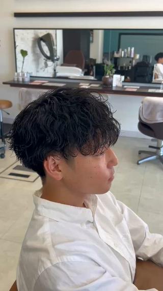 ショート パーマ 透明感カラー/ début/ゆうとのヘアスタイル