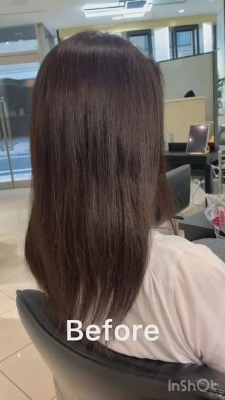 カットモデルでご来店
バッサリショートカットにしましたがとってもお似合いです♪
