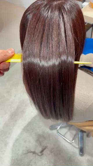 セミロング endo susumuのヘアスタイル