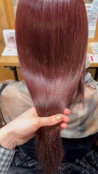 ロング 暖色カラー🌺／ 髪質改善🌿／ゆうかのヘアスタイル